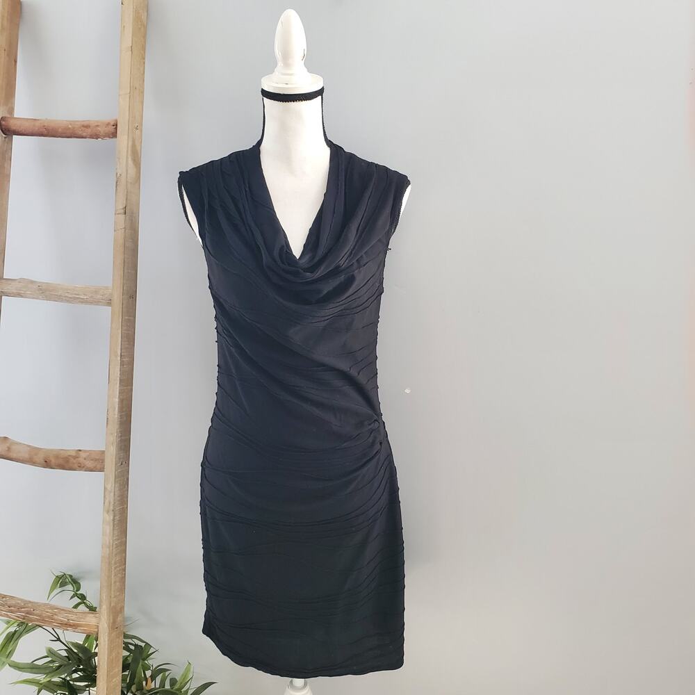 Studio M Black Sleeveless Lightweight Lined Bodycon Dress Size M